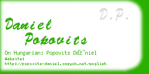 daniel popovits business card